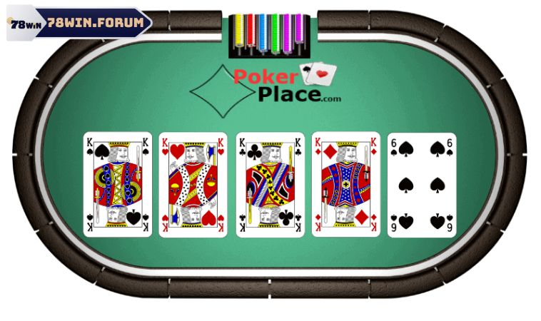 Bảng Xếp Hạng Poker Hand Và Luật Chơi Bài Poker 3 Lá bài tứ quý
