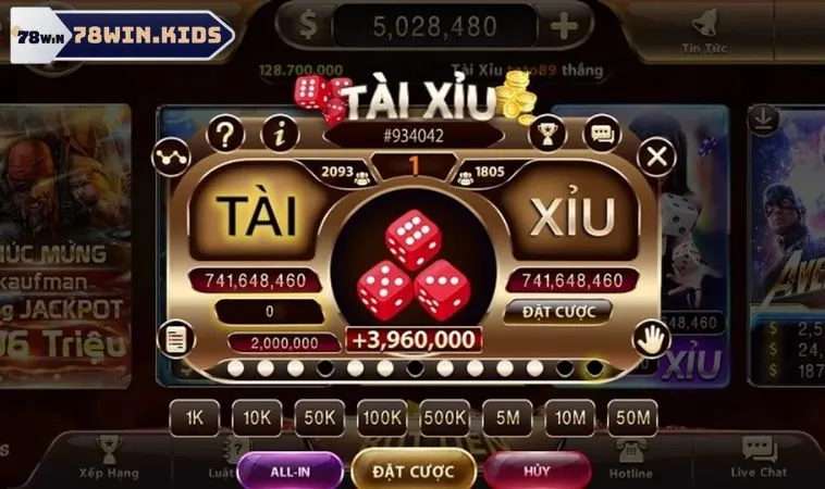 Tài Xỉu 78win - Mẹo Chơi Là Thắng Cho Anh Em Cược Thủ 3 Sử dụng gấp thếp để gia tăng chiến thắng tại tài xỉu 78win